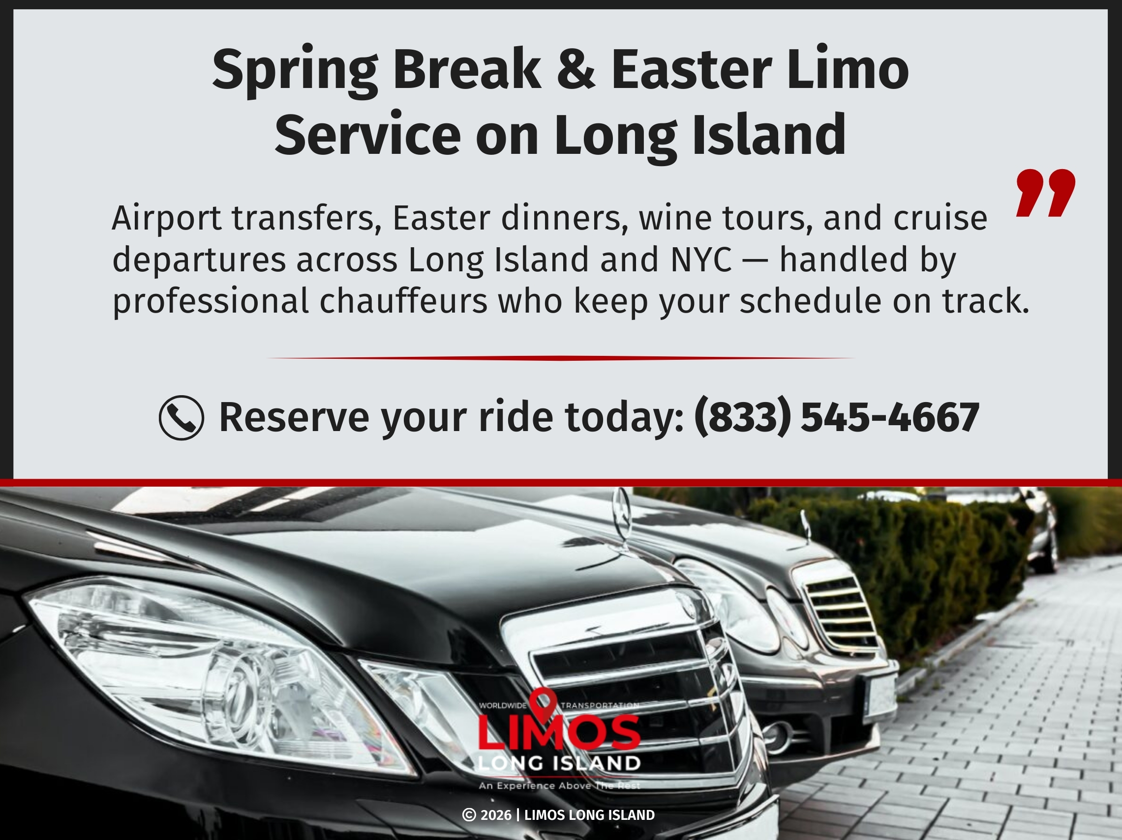 Black luxury sedans are parked side by side on a paved driveway.